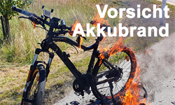 E-Bike Akkubrand